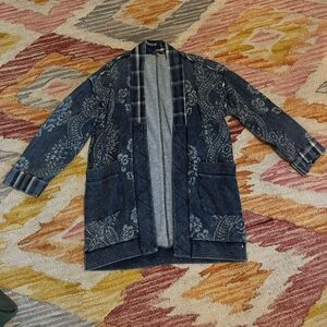 Pilcro Blue Patterned Sweater